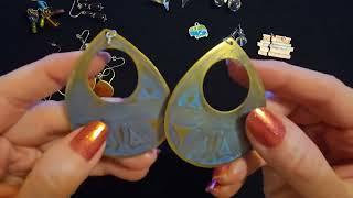 ASMR | Earrings Show & Tell | Converting Earrings to Clip-On (Whisper)