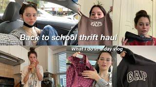 Back to school thrift haul // daily vlog