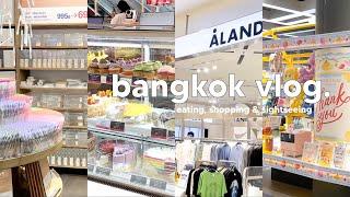 bangkok vlog  | muji, clothes & stationery shopping, lots of food, dreamworld 