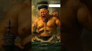Kim Jong un Eating a nuddles #shorts #ai #kimjongun #shortsfeed