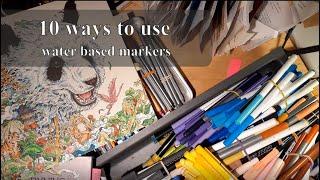 10 Ways to Use Water Based Markers in Adult Coloring Books