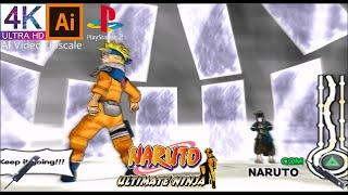 Naruto Ultimate Ninja - Haku Saga | 4K 60fps AI Upscaling Remastered |Walkthrough Gameplay