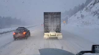 Trucking Into Denver During a Snow Storm!! I-70 Eastbound and Down!!