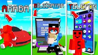 ALFABETİK SIRAYLA YAPI KAPIŞMASI !! - Minecraft