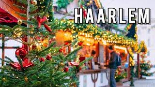 The Most Famous Christmas Market in Netherlands 4K Haarlem Christmas Market 2023