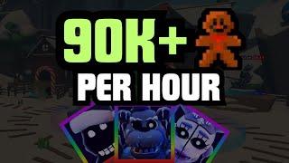 How to farm 90,000+ Cookies an hour in Five Nights TD with 4 accounts