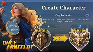 I ONLY played LANCELOT from WARRIOR to MYTHIC (solo ranked)