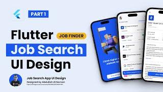 Flutter UI Tutorial - Job Search Job Finder App UI Design (Figma to Flutter) | PART 1