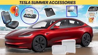 Tesla Model 3/Y - MUST HAVE Summer Accessories 2025 #teslamodely