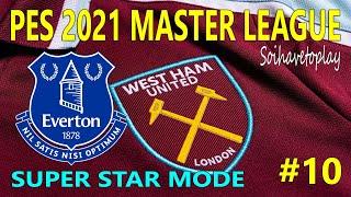 PES 2021 West Ham United Master League vs Everton in Super Star Mode