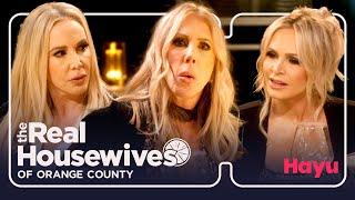 The Tres Amigas bring the heat to Gina’s dinner party | Season 18 | Real Housewives of Orange County