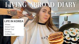 LIFE IN KOREA VLOG  cozy winter street food, hair salon + coffee market!