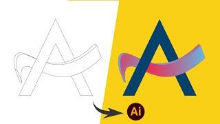 letter A logo design