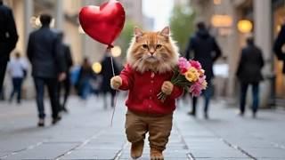 Cats on Valentine's Day - Funny Cats Doing Human Things