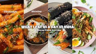 What i eat in a day in India (korean Food)