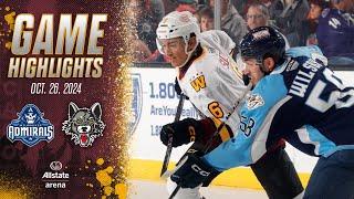 Milwaukee Admirals at Chicago Wolves | Game Highlights | Oct, 26, 2024