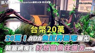 【20萬！ADA魚缸界豪宅曝光 精品網羨：好想當魚住進去...】｜@RobinAquarium