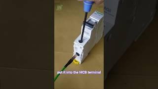 how to connect stranded wire into MCB terminal