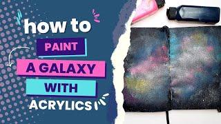 How to Paint A Galaxy With Acrylic Paint for Beginners