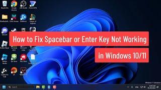 How to Fix Spacebar or Enter Key Not Working in Windows 10/11