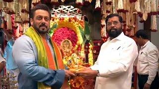 LIVE: Salman Khan In CM Eknath Shinde's House For Ganpati Bappa Darshan