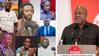 FULL SPEECH of Mahama That Got Senior Journalists Astonished (JM Media Encounter)