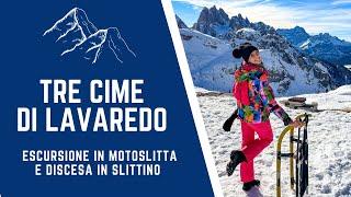 DOLOMITI: cosa fare in inverno - Escursione in slittino sulle Tre Cime di Lavaredo