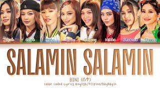 BINI "SALAMIN SALAMIN" Color Coded Lyrics English/Filipino/Baybayin