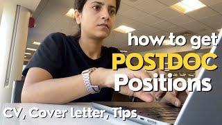 How to Get Post-Doc Positions | CV | Cover Letter | Tips #mit #iit