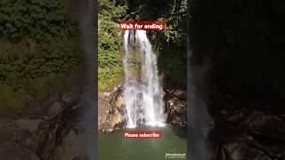 Meghalaya Waterfall Beauty – Real Clouds & City View#yt shot #youtube#trending short #travel