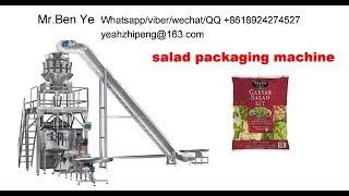 Salad packaging machine, leaf vegetable packing machine