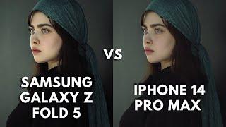 Samsung Galaxy Z Fold 5 Vs Iphone 14 Pro Max Camera Test Comparison