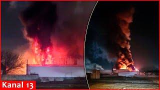 Ukrainian drones struck Rostov at night - powerful explosion, fire occurred at manufacturing plant