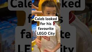 Caleb looked for his favourite LEGO City