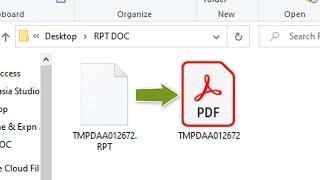 How to Convert RPT file to PDF online for free | Convert RPF file to PDF