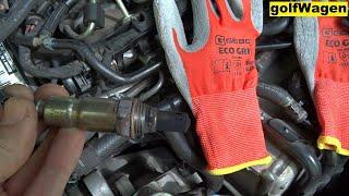 P0030 P2237 VW Golf 7 lambda sensor replacement B1S1
