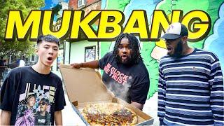 MUKBANG with Ray & Chris! Ray’s FIRST Pizza in NYC!