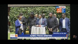 LIVE: Press Briefing by the Azimio-One Kenya Alliance, Nairobi.