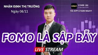 Nhận Định Thị Trường Chứng Khoán 8/11: Vnindex Giảm Lấp Gap, Rủi Ro Nếu Fomo. Phân Tích Cổ Phiếu