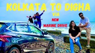 Kolkata to Digha by Car 2024 | One day trip | New Marine Drive | Mandarmani | Tajpur | Shankarpur