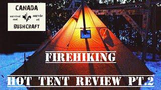 FIREHIKING hot tent review pt.2 Flint and steel practice