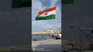 Indian flag    #indiannavy #indianarmy #indiaineurope #india #malta #nationpride #india