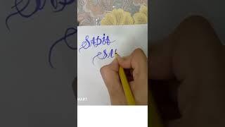 calligraphy of Name #sadia #sidra #sana #alphabet #art #calligraphy3d #drawing #3dcalligraphy