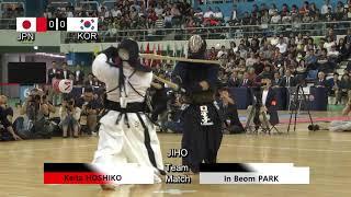 17th World Kendo Championships Men's TEAM MATCH 2ch Japan vs Korea