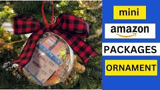 DIY Tiny Amazon Box Ornaments That Look Just Like Real Ones #holidaywithyoutube #diy