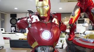 QUEEN STUDIOS LIFE SIZE AVENGERS "IRON MAN MK7" BUST / 퀸 스튜디오 라이프 사이즈 어벤져스 "아이언맨 마크7" 버스트