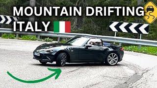 DRIFTING the Mazda MX5 ND G184 on Italian Mountain road | POV Drift Passo GIAU  | 4K