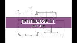 Penthouse 11( 2 bedrooms/2 bathrooms)