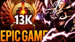 13K MMR W1SH INVOKER INSANE 55MINS GAME vs PUCK MID | Dota 2 Invoker