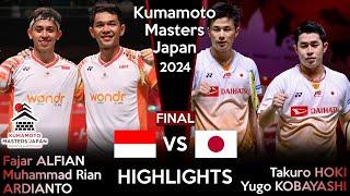 FINAL | Fajar ALFIAN /M Rian ARDIANTO vs HOKI /KOBAYASHI | Kumamoto Masters Japan 2024 Badminton